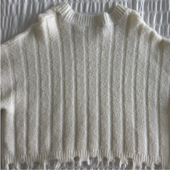Cream Ribbed Sweater - Picture 4 of 6